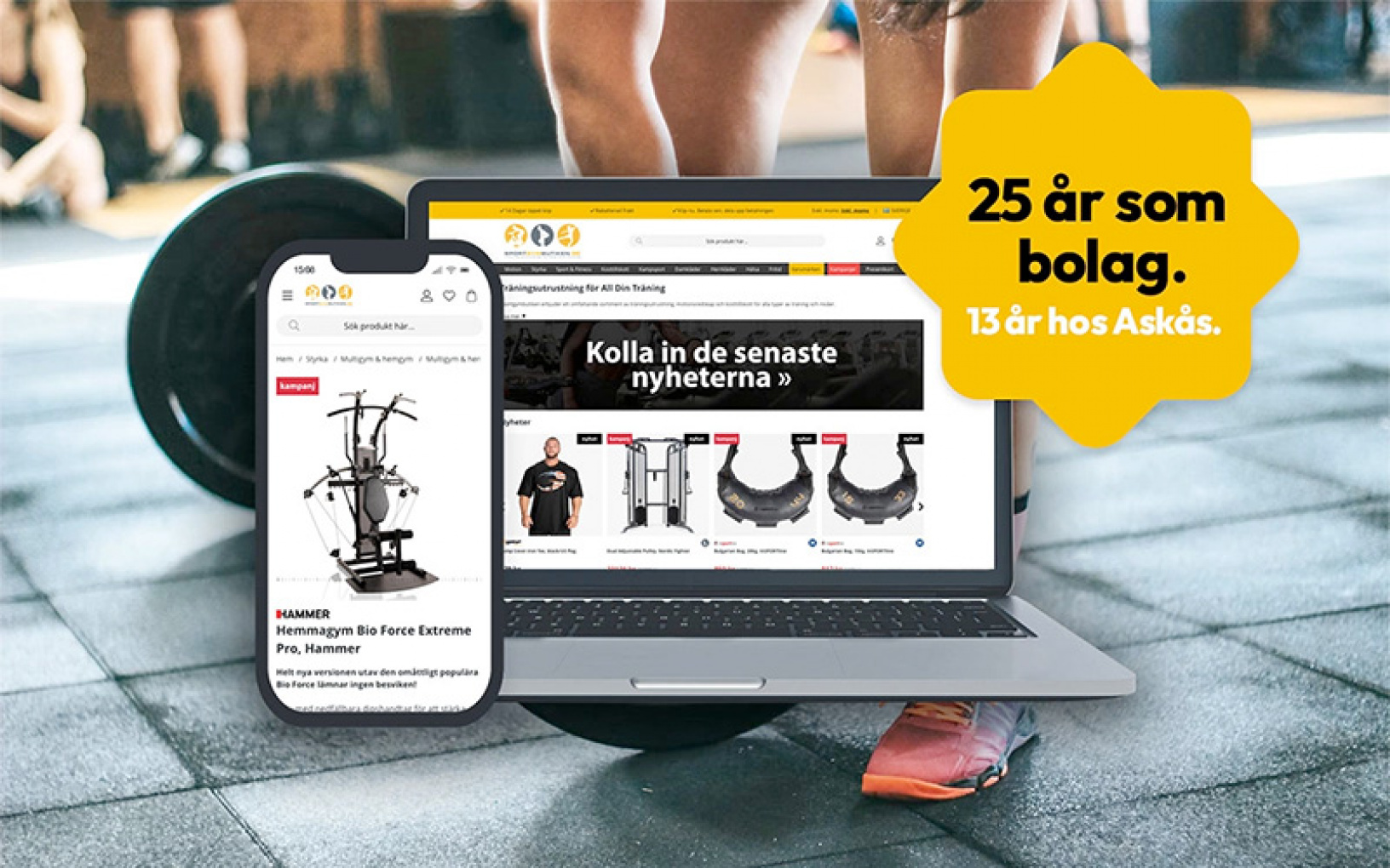 Sportgymbutiken firar 25 år - Askås står för tekniken